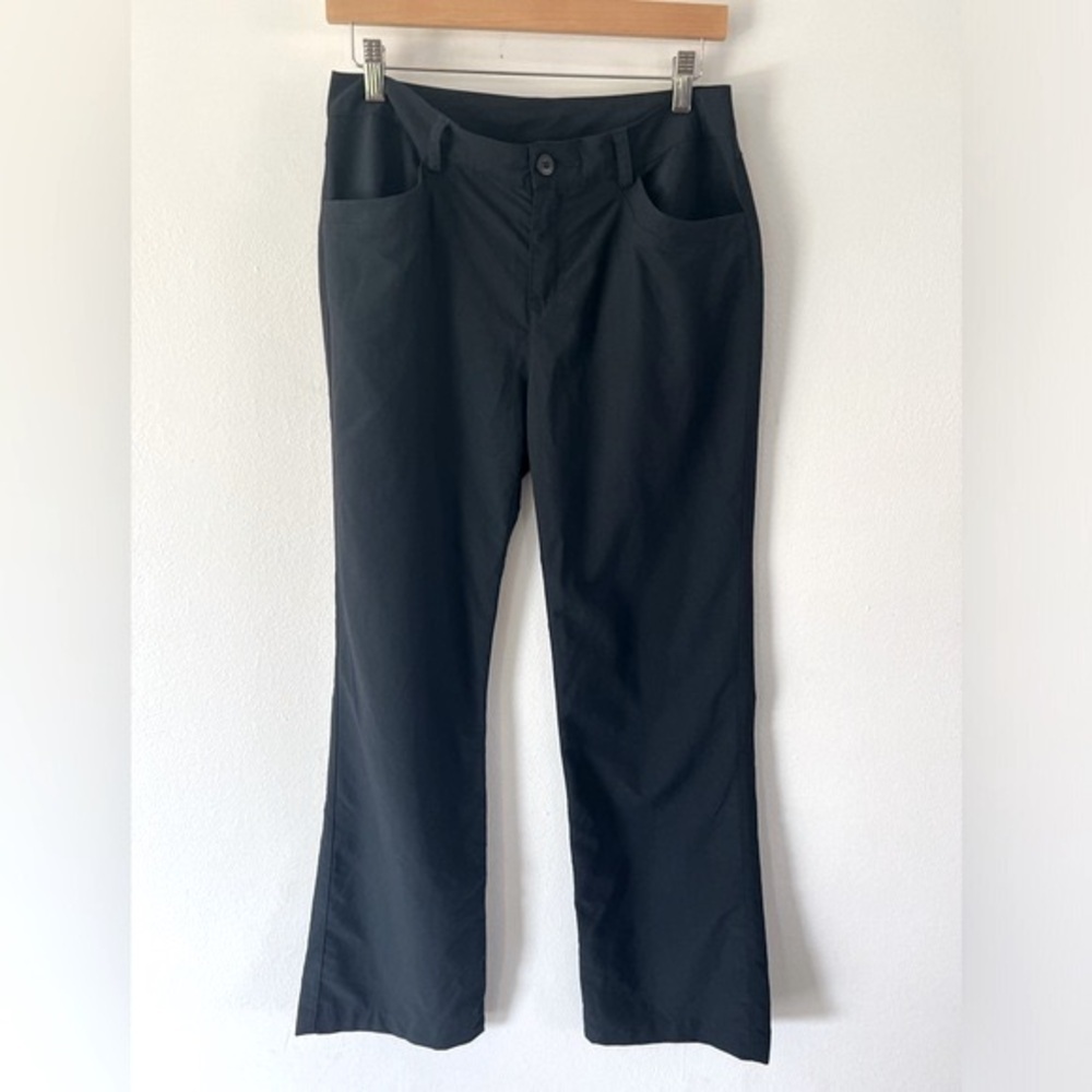 Patagonia Black Straight Leg Nylon Outdoor Hiking Pants Size 8